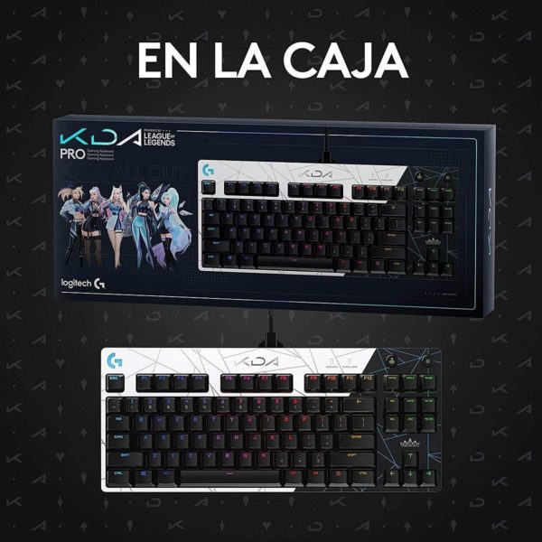 Teclado Logitech Pro X Tactile K/da Lol Edition Switch Brown