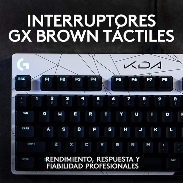 Teclado Logitech Pro X Tactile K/da Lol Edition Switch Brown